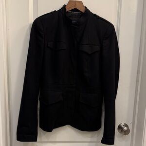 Women's Banana Republic Black Military Style Jacket/Blazer